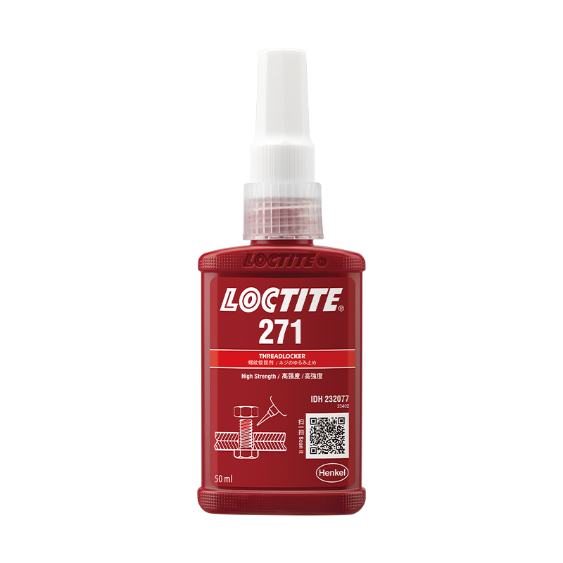 樂(lè )泰/loctite 271 螺絲膠 螺紋鎖固膠 MIL認證高強度低粘度抗振動(dòng)熒光性厭氧強力膠 250ml 1支