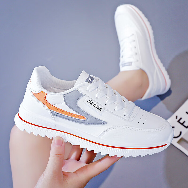 darren gino舒服的走步鞋女鞋新款春款轻便运动远动走步鞋初中生减震