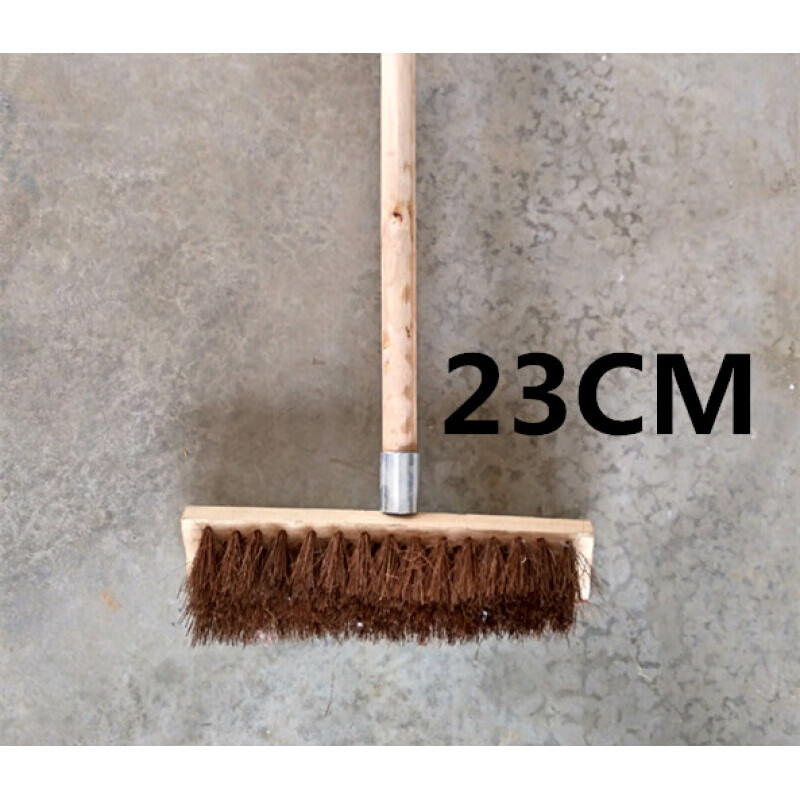 千惠侬定制 棕刷长柄棕丝鬃毛板刷混泥土车刷长柄清洁刷墙面棕毛刷子拉 23厘米棕杆1.2米