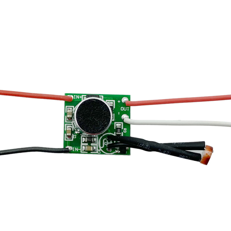 婕茵桐太阳能声控灯电路板声控开关控制板dc3v-30v声控充放电开关 1a