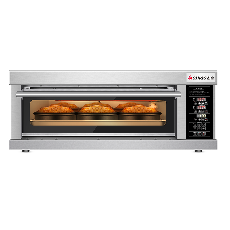 志高（CHIGO）商用烤箱电烤箱商用大型烤炉蛋糕面包披萨烘炉焗炉烤箱 【电脑版】一层一盘烤箱(220V/4KW)
