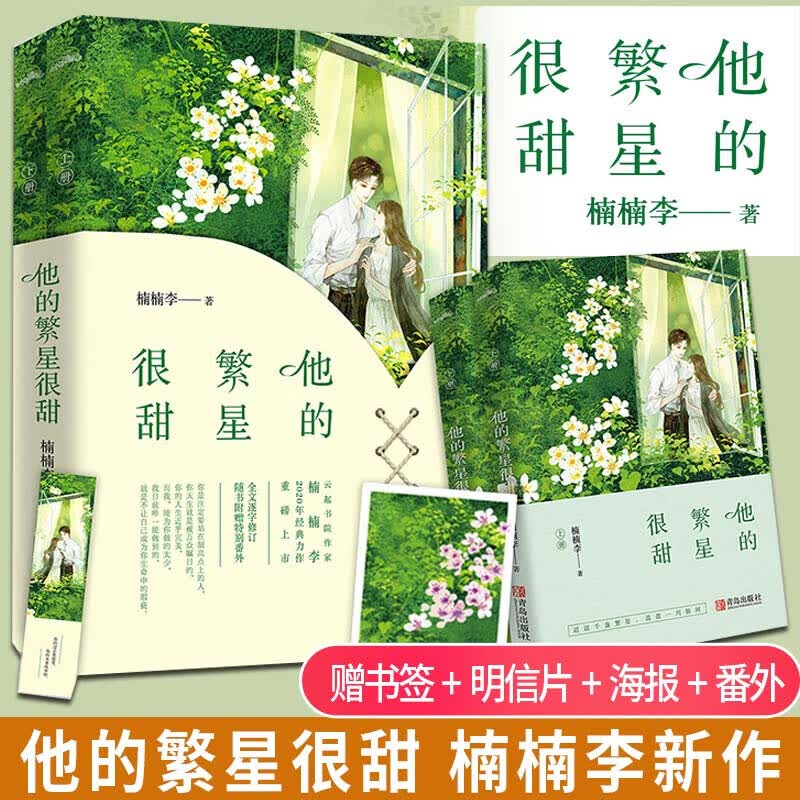 【书签+明信片+海报+番外】他的繁星很甜 楠楠李著 青春文学小说虐渣爽文甜宠撩美强爽 青春文学k 书籍