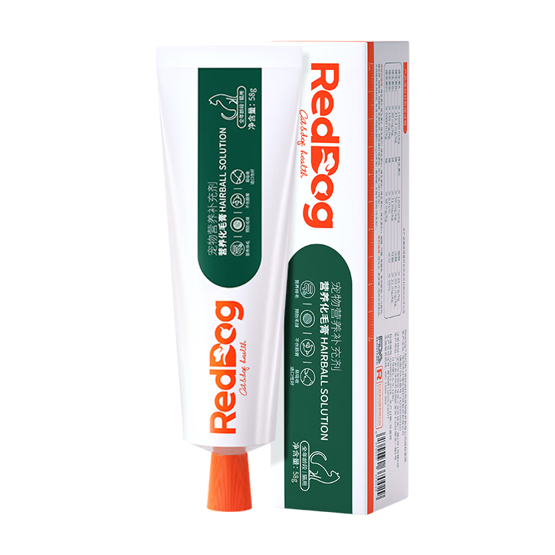 红狗化毛膏58g 化毛猫咪化毛膏猫咪毛球症温和排毛补充维生素