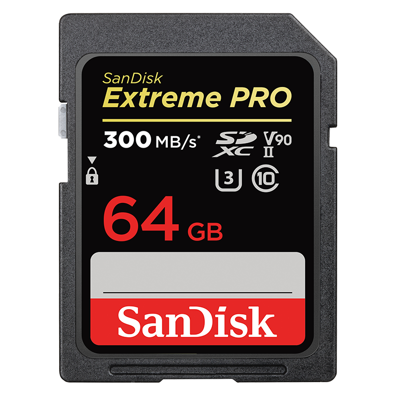 闪迪（SanDisk） SD卡V90二代 UHS-II存储卡 读取高达300MB高速相机内存卡 64G