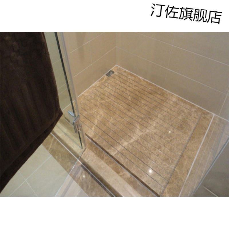 卫生间大理石防滑板淋浴房防滑大理石上海大理石人造定制淋浴房地面拉