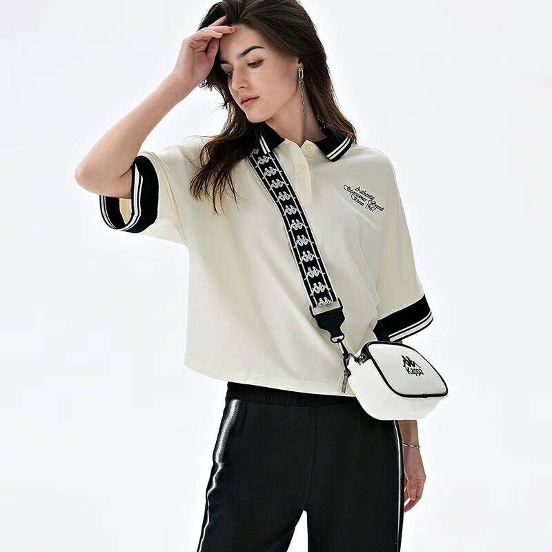 卡帕(kappa)卡帕kappa经典意大利短袖女短箱式polo半袖休闲t恤夏k0d42