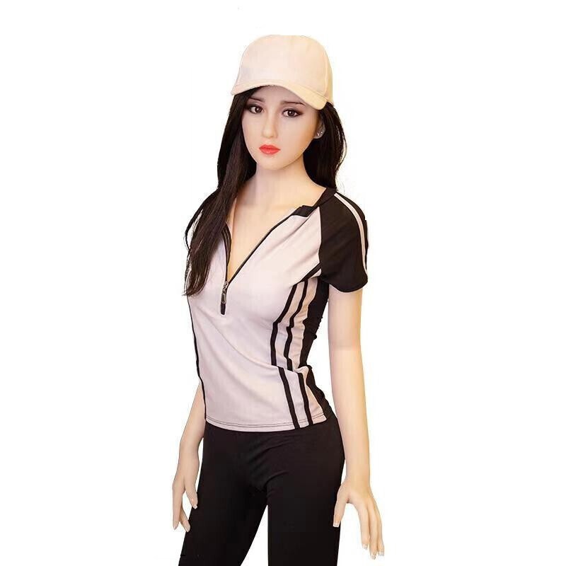 充气真人比例大胸带毛美女半实体实体硅胶老婆可插男用型 酥软大胸