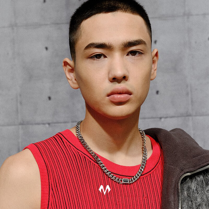 BABAMA留香灰钻项链男生小众古巴链男女情侣同款饰品送男友生日礼物 水泥白金色（加长版）59cm