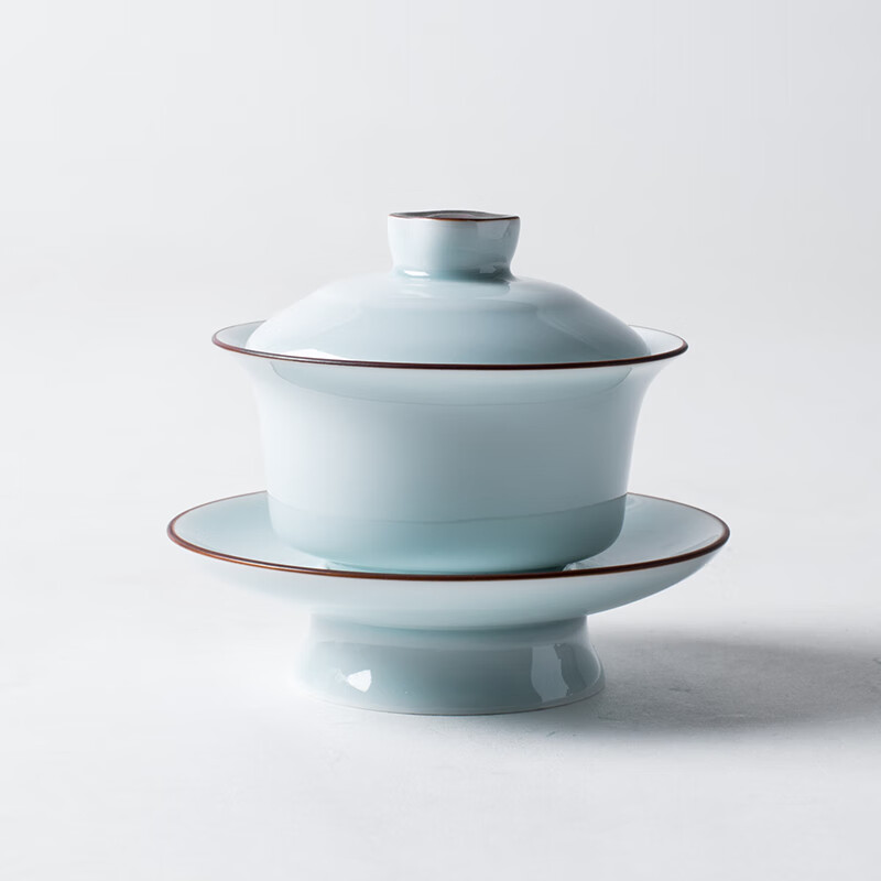 hywlkj盖碗茶杯陶瓷泡茶碗三才大号泡茶碗功夫敬茶杯景德镇茶具茶碗