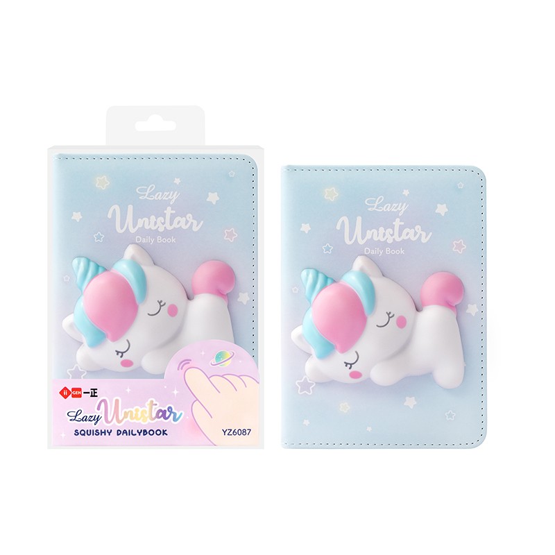彩页本 日常记录生活小本本学生日记本礼品少女心可爱笔 独角兽mini