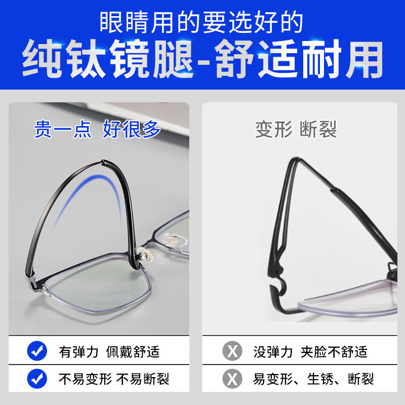 创果 进口老花镜男士高清防蓝光一线品牌正品中老年老花眼镜高档纯钛 【进口纯钛】8999黑银 创果高清-防蓝光老花200度