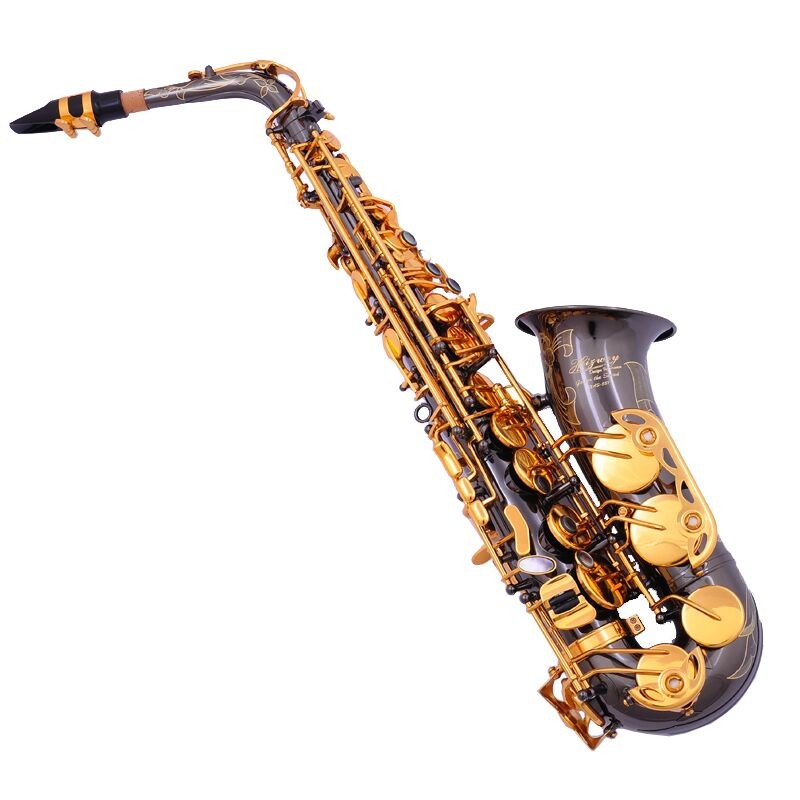 suzukimusique萨克斯管乐器初学者成人降e调中音萨克斯风考级演奏款黑