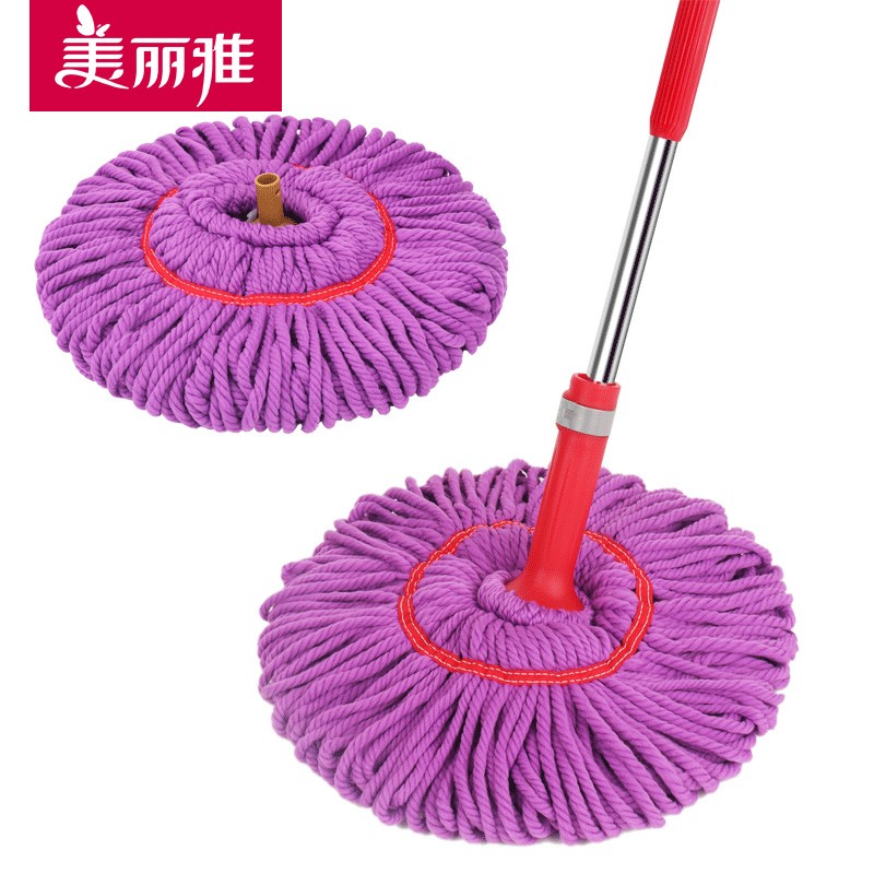 美丽雅(maryya) 旋转拧水拖把 免手洗可自拧水拖把家用懒人不脏手拖帕