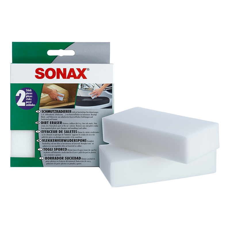 索纳克斯（SONAX）德国进口车用内饰清洁海绵擦高密度去污棉两块装