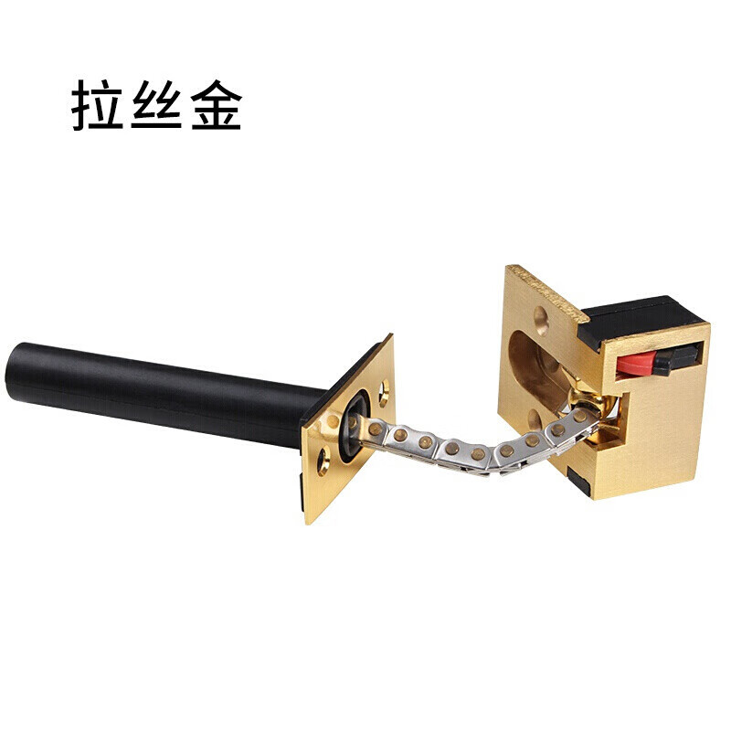 门栓宾馆酒店暗藏防盗链暗装安全链隐藏式门链隐形防盗扣 巧克力色