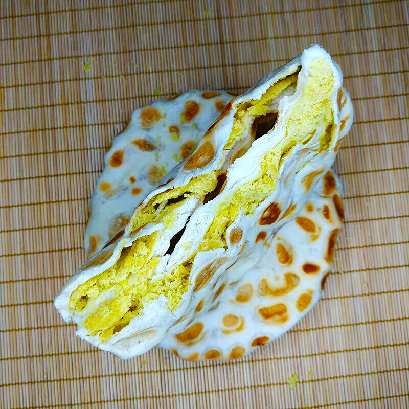 虎钢馋石子馍 鸡蛋香酥 石子馍夹心 油酥石头馍 小吃坨坨馍陕西特产担