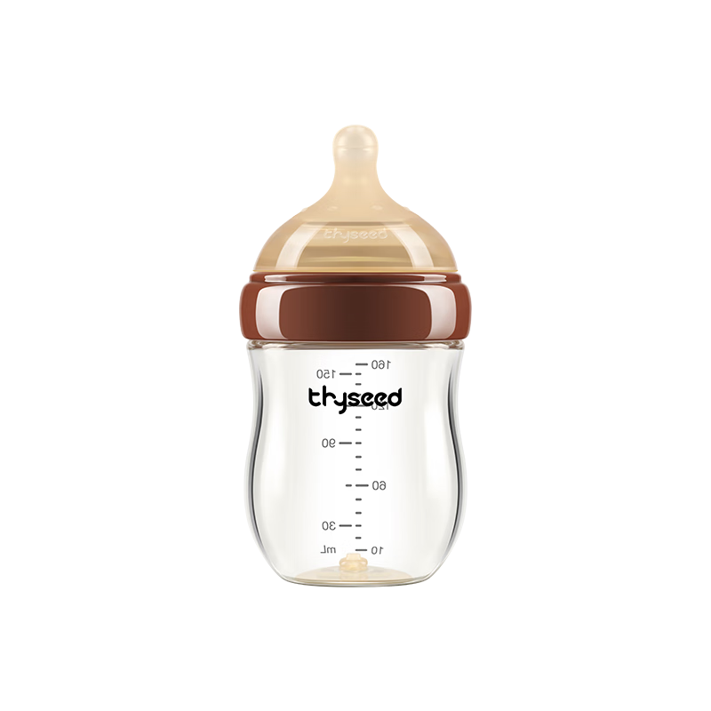 世喜玻璃奶瓶0-6个月新生儿奶瓶防胀气0-3个月婴儿奶嘴160ml（0-1月）