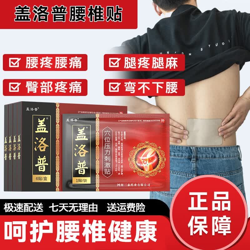 盖洛普腰椎贴腰肌腰椎疼痛麻木理疗膏贴中老年成人关节腰椎穴位贴 2盒经济装（初次使用的客户选择，单盒低至79）
