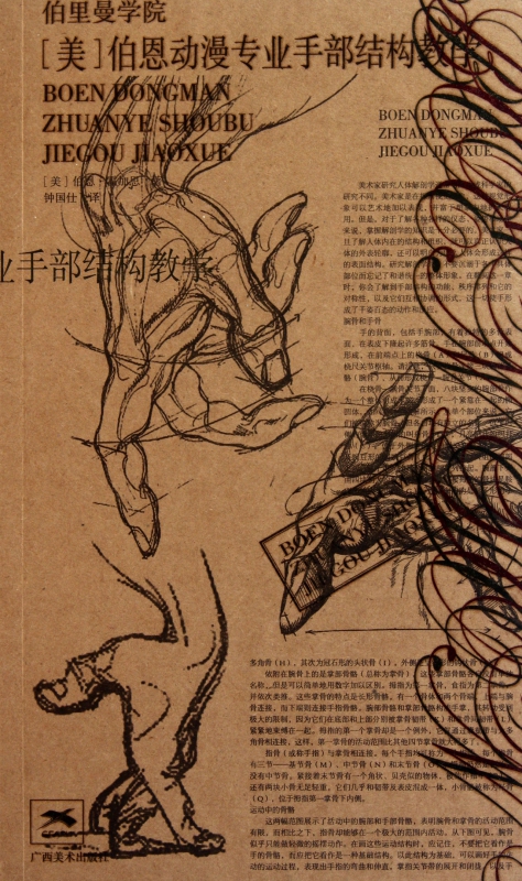 美伯恩动漫专业手部结构教学/伯里曼学院