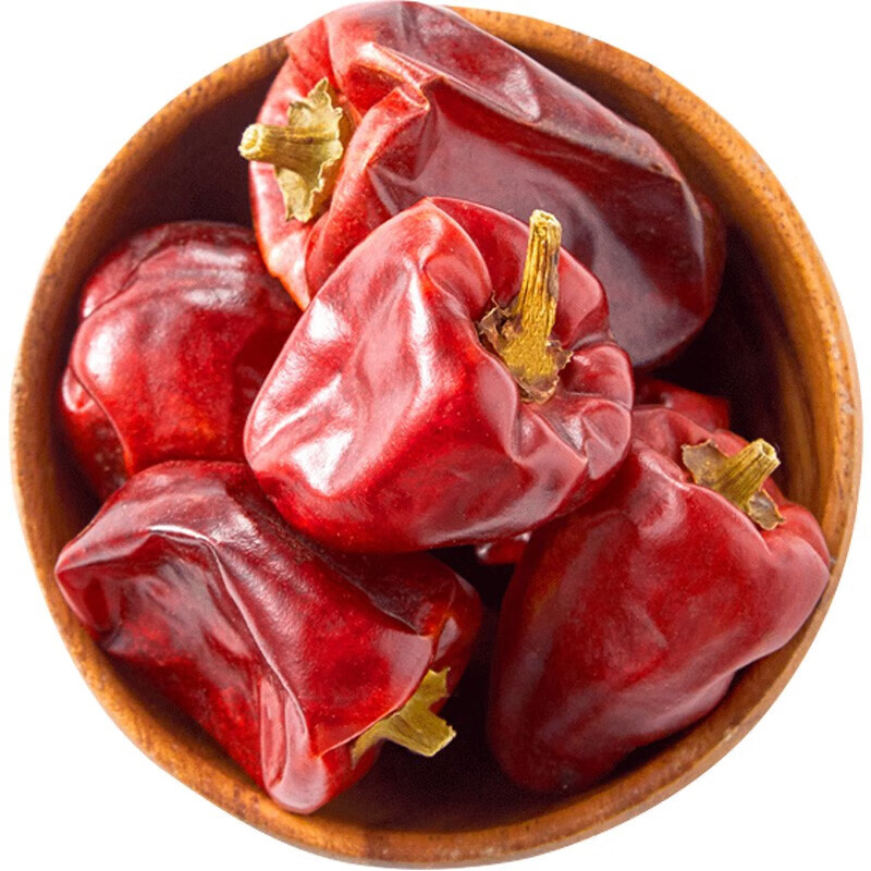 邦晖嘉大灯笼椒贵州特产特香微辣干辣椒500g珠子椒大红袍红灯笼圆子