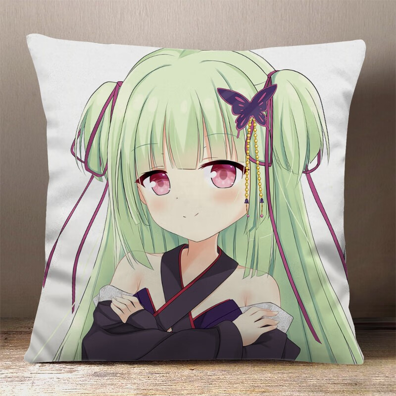 千恋万花丛雨朝武芳乃galgam柚子社二次元动漫游戏定制抱枕靠垫套 1