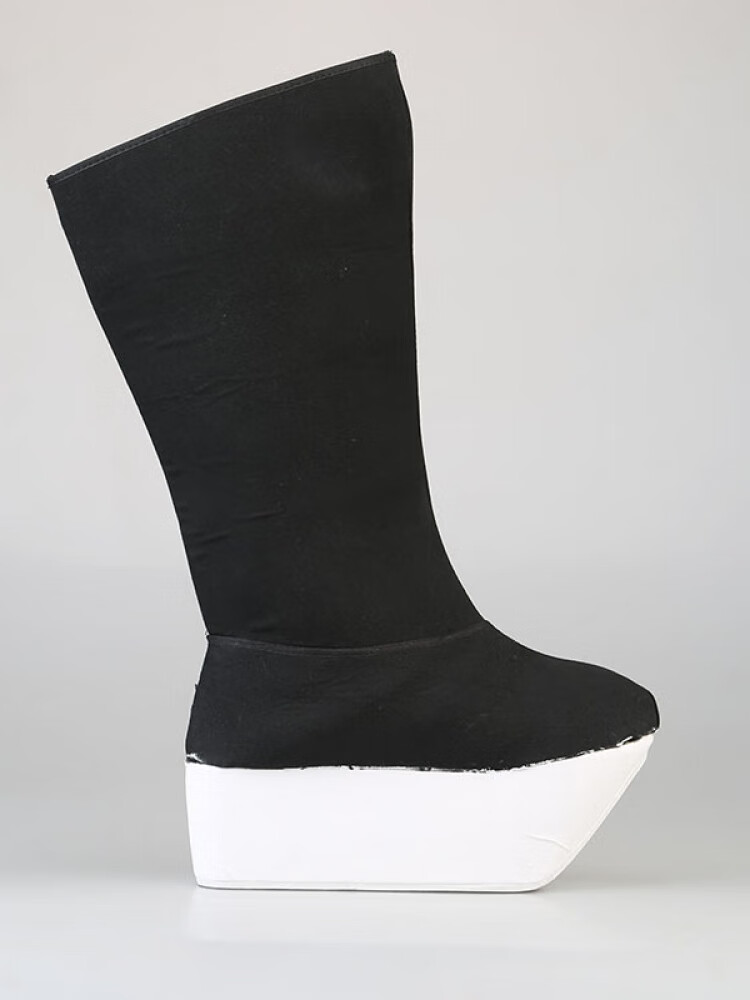 ran)戏剧靴子京剧戏曲高靴厚底靴古装演出朝方鞋小生老生朝靴官靴武生