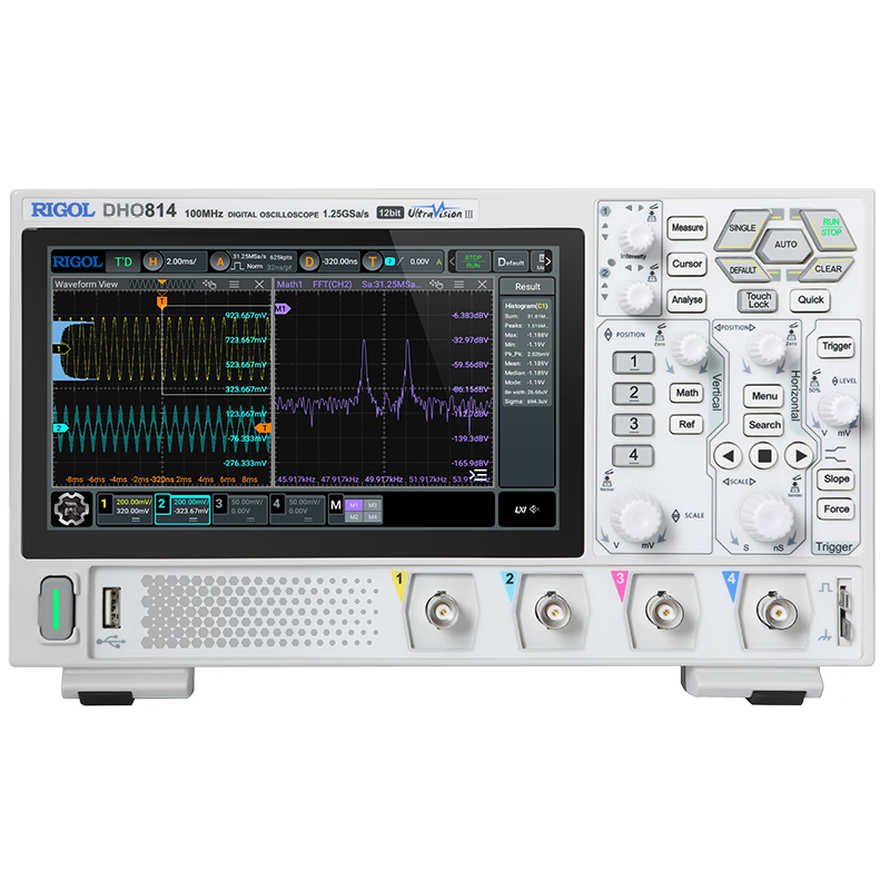 RIGOL��Դ DHO804 ����ʾ���� 70MHz ��ͨ��12bitʾ���� 1854.2Ԫ(������)
