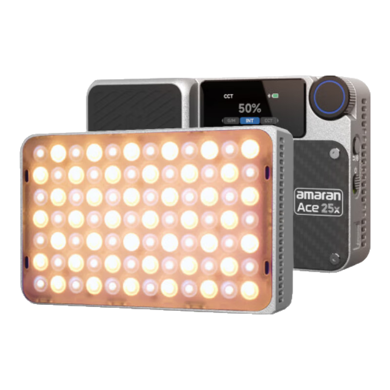 愛圖仕（Aputure）艾蒙拉amaran Ace25x 25c補光燈25W夜景人像外拍長續(xù)航旅拍戶外口袋燈高亮便攜攝影美食戶外常亮燈 Ace 25x 套裝版（冷暖色溫可調(diào)） 銀色限定版