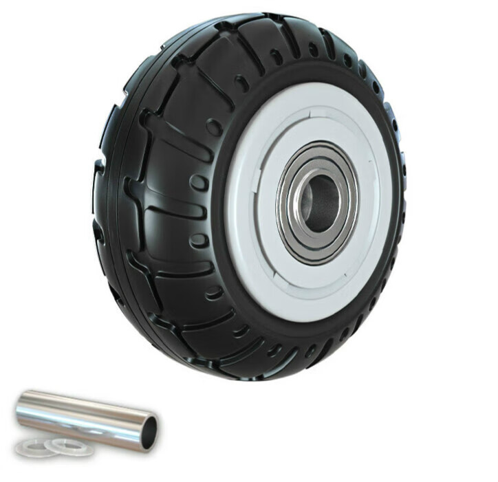 6寸万向轮轮子大全橡胶轮8平板车小推车拖车定向滑轮滚轮脚轮 3寸中型