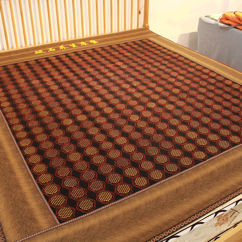 泗水天然红砭石床垫养生床垫玉石按摩加热多功能家用床垫理疗加热垫