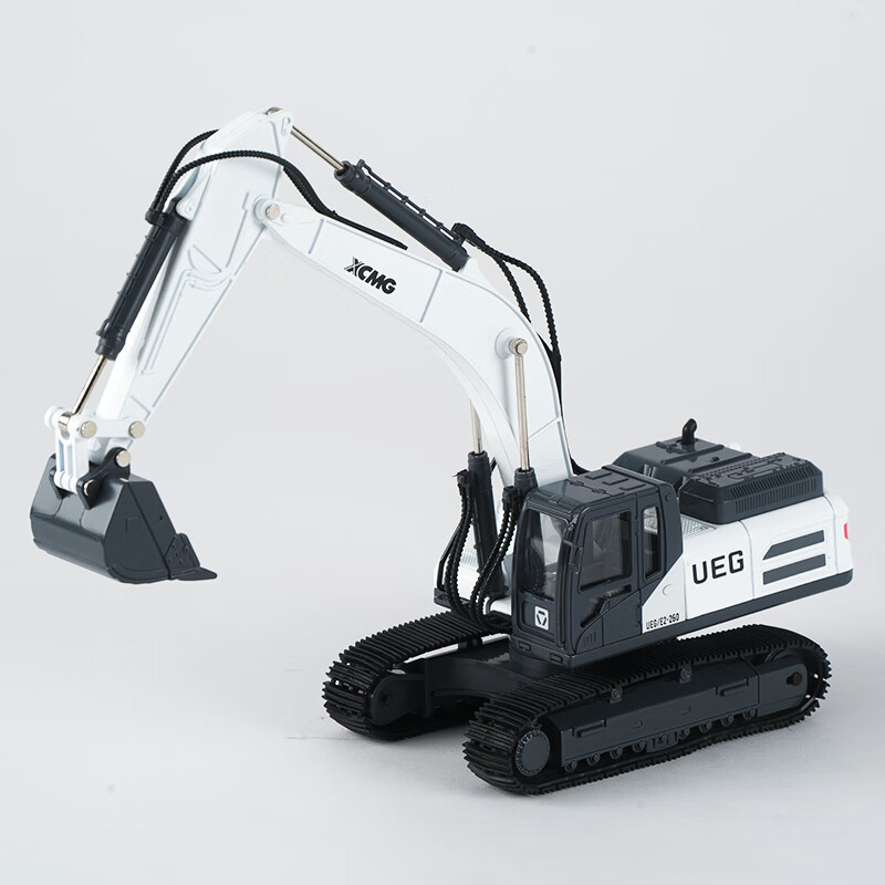 凯史徐工模型电影徐工挖掘机模型ueg-260限量静态合金车模 乳白色 ueg