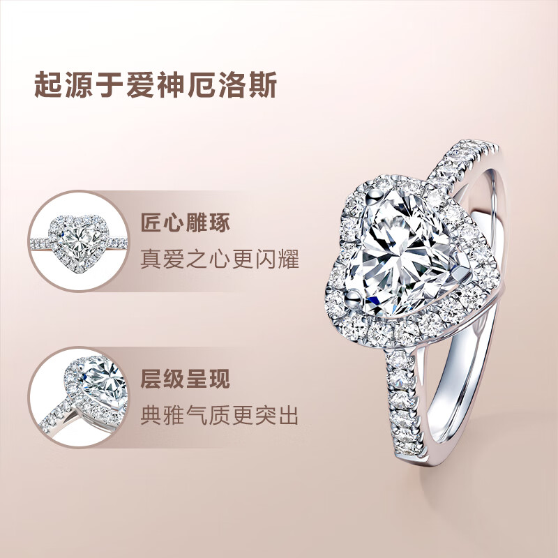 Dr Darry Ring礼盒求婚钻戒女结婚戒指钻戒定制my Heart系列简奢18分h色si1 白18k金 钻戒历史价格