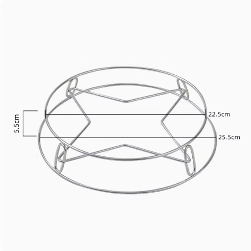 珲洋不锈钢锅架家用厨房置物架多功能架子加厚隔热支架收纳蒸架 蒸架