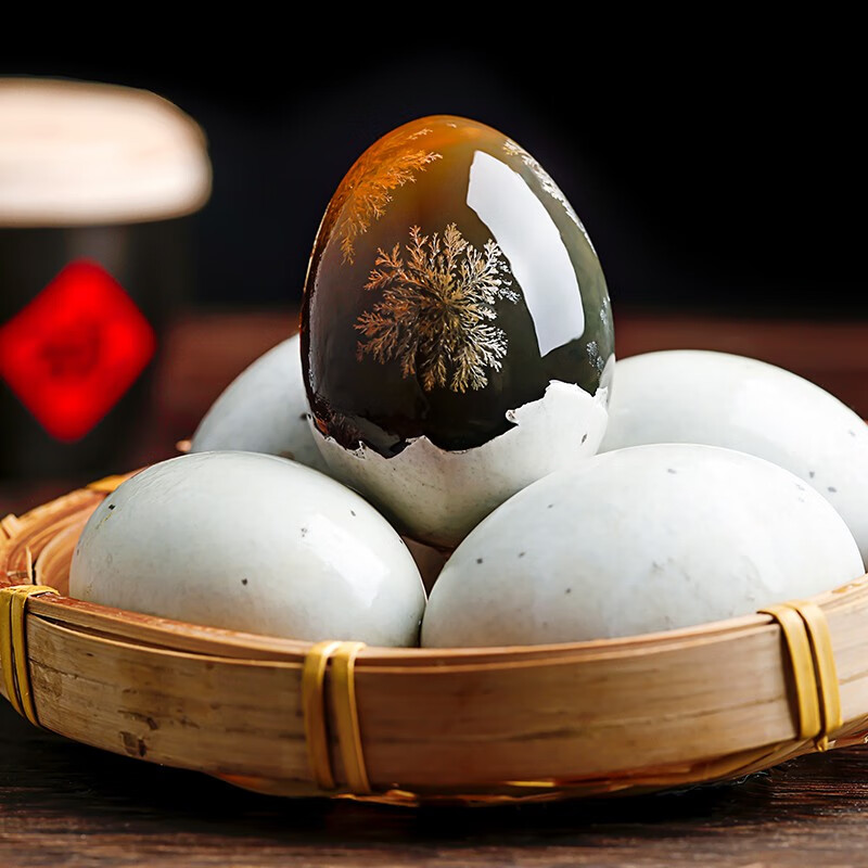 神丹松花鸭皮蛋  变蛋溏心砂芯皮蛋 0.62kg 12枚