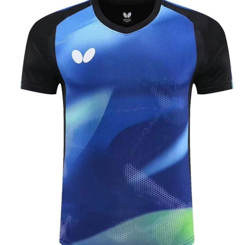 蝴蝶运动乒乓球服2023新款吸汗速干男女运动服舒适透气套装印字团购