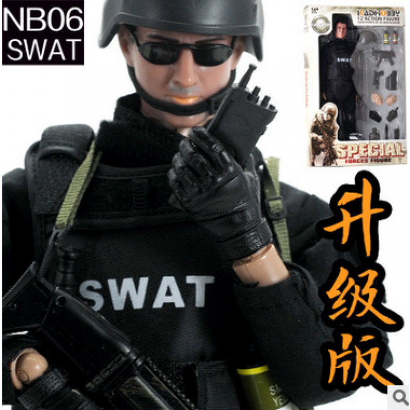 特种兵人偶军事模型玩具大兵1/6二战特种警察部队兵人玩偶战士关节