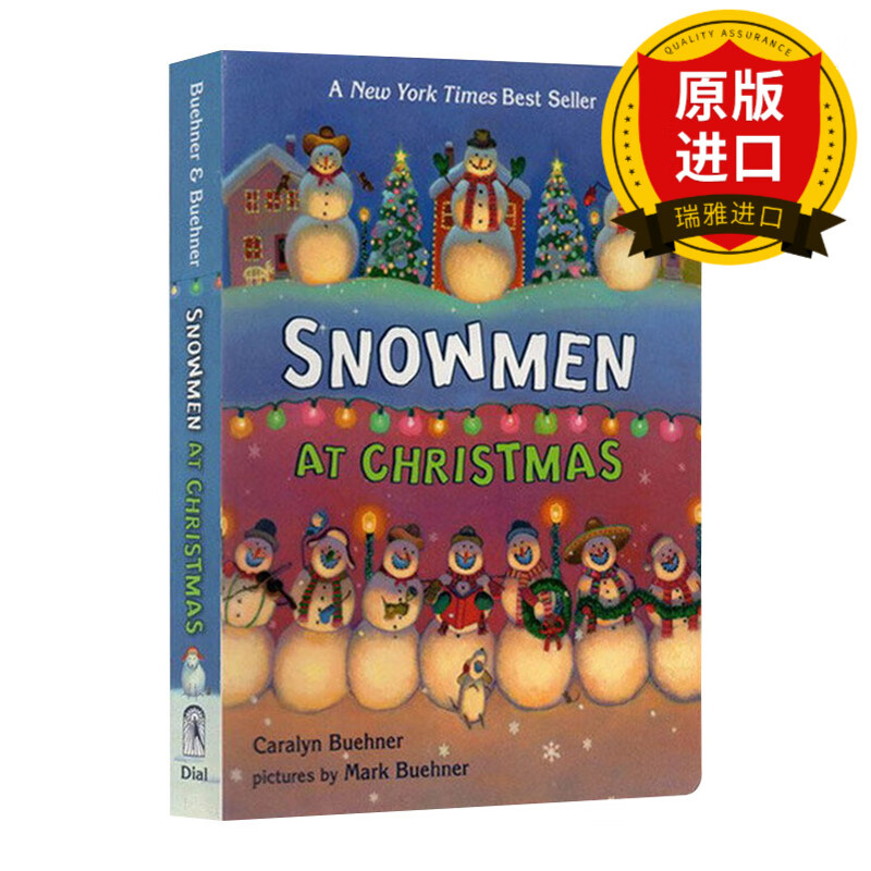 snowmen at christmas 圣诞节的雪人 绘本 纸板书 瑞雅进口原版
