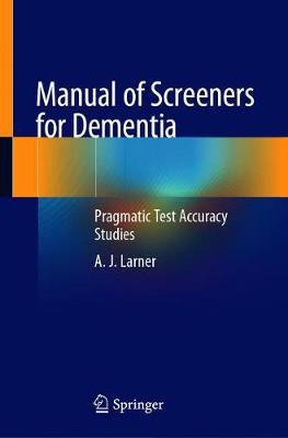 【预订】manual of screeners for dementia