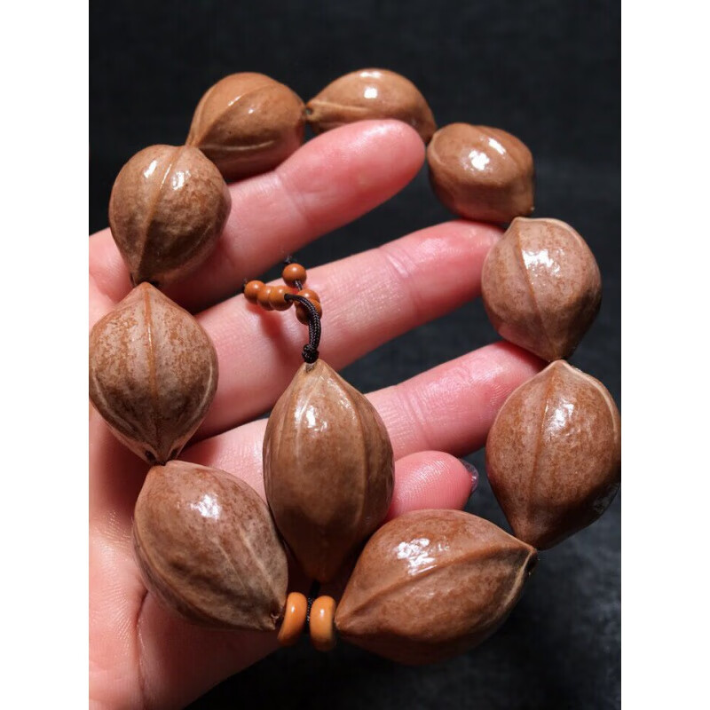 铂甄(bozhen)梅林橄榄核雕铁核手串素串