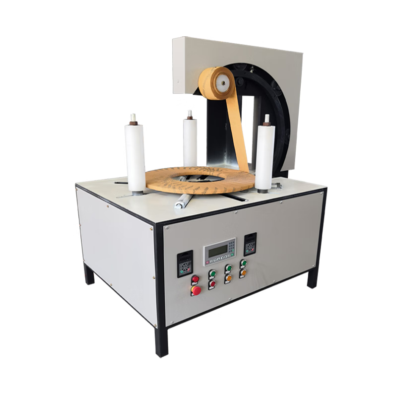 环形缠绕包装机轮胎包装自动绕缠膜机电线电缆全自动缠绕膜打包机 乳