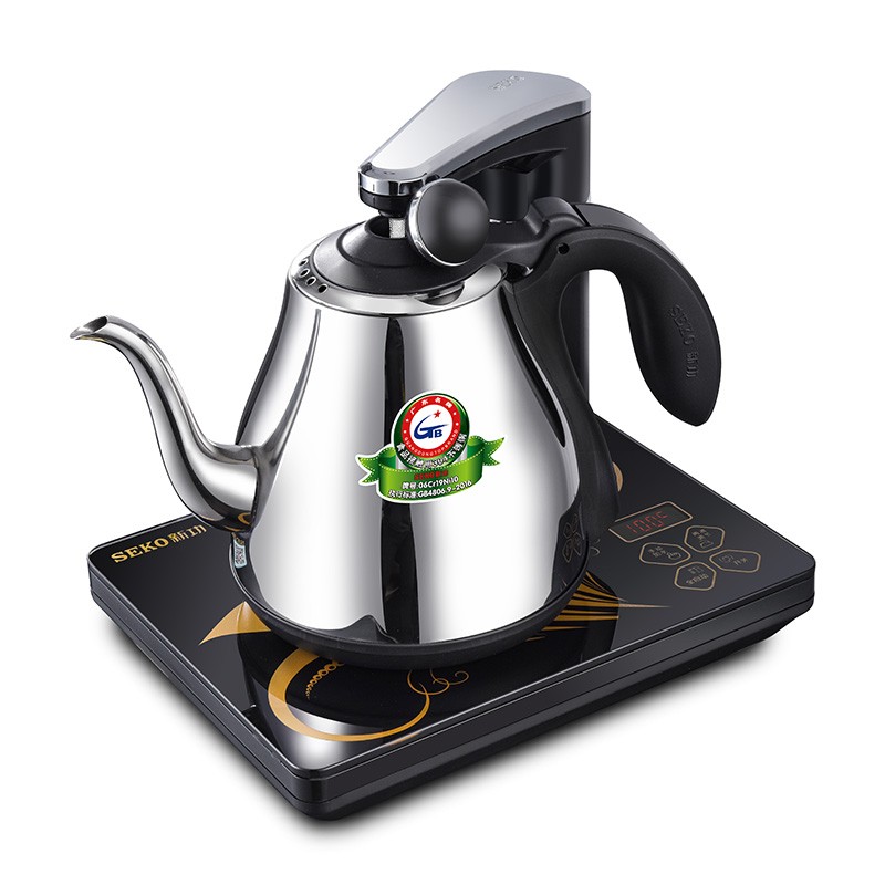 新功(seko) 自动上水电热水壶烧水壶电茶炉茶具电茶壶泡茶壶 n60 黑色