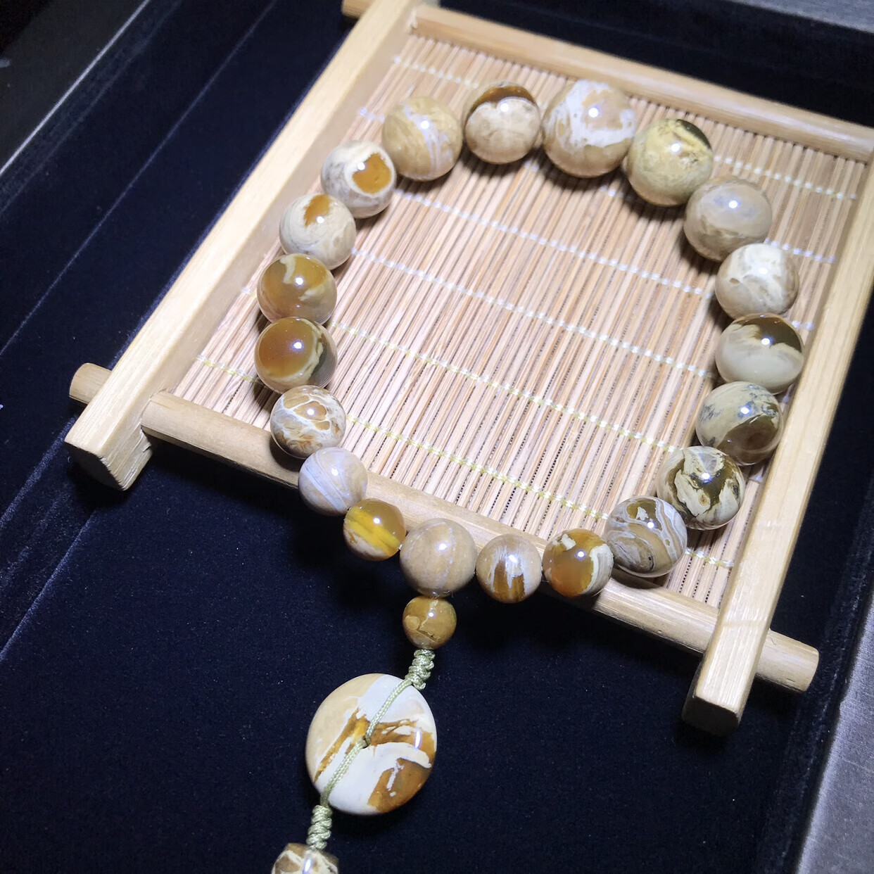 托托贴贴 白根珀 缅甸琥珀蜜蜡精品特色珀瓷白花根蛋黄溶洞蜜18支sn