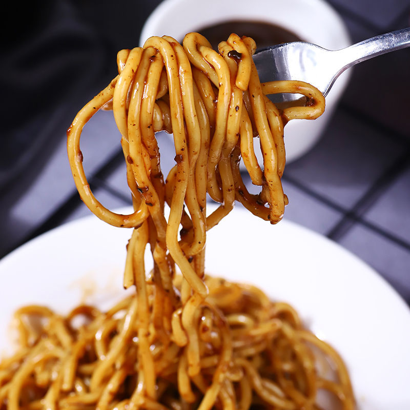 意大利面条免煮即食速食意面低卡拌面方便面车仔面 6包意面 6包番茄酱