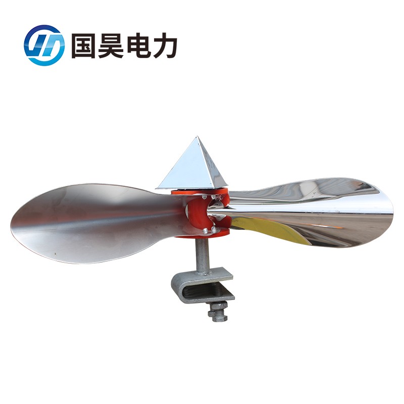 国昊电力 直径36厘米 不锈钢风力反光驱鸟器 电力果园用赶鸟器 现做