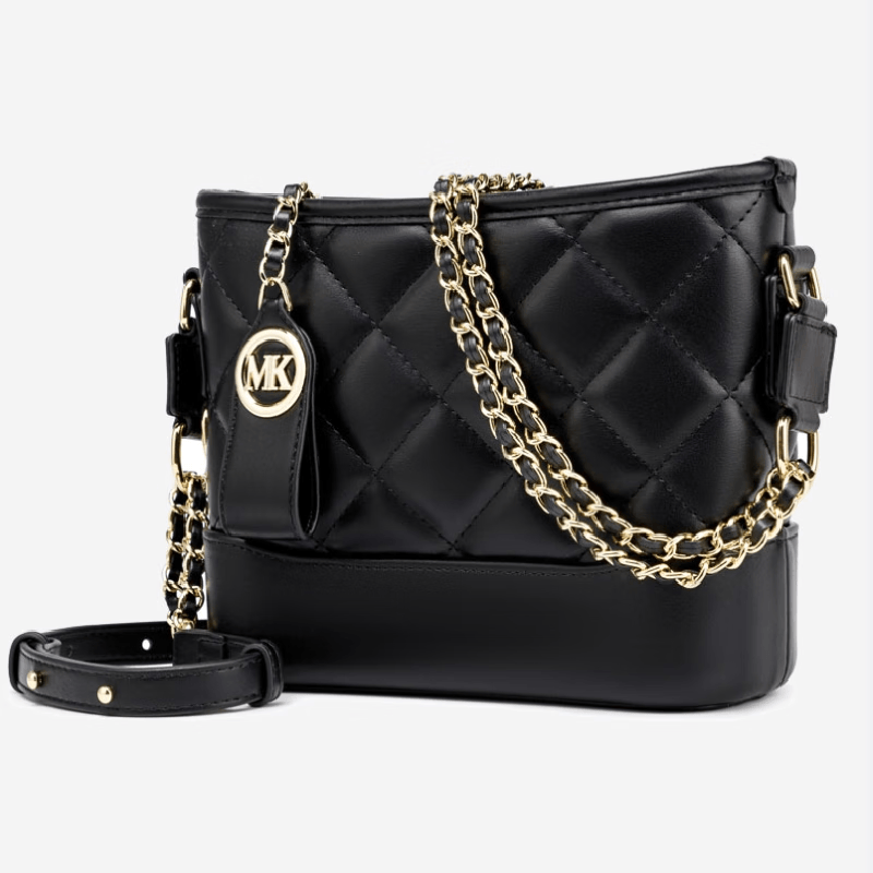 micarel kmor小香风菱格链条包mk8963 黑色