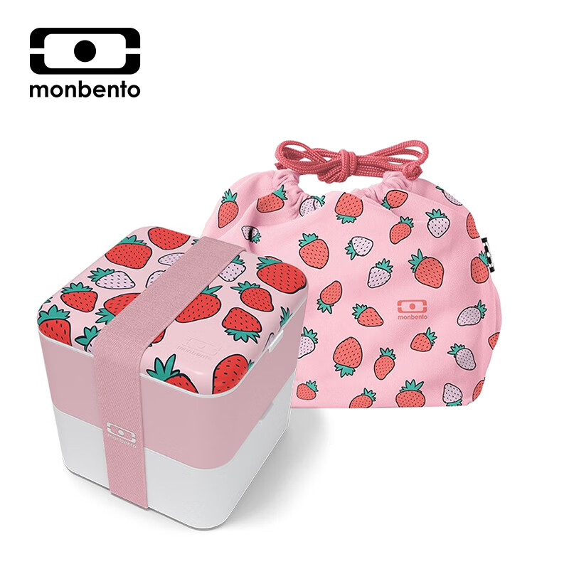 monbento日式分格饭盒餐盒学生上班族便携式可微波多层饭盒成人儿童便当盒
