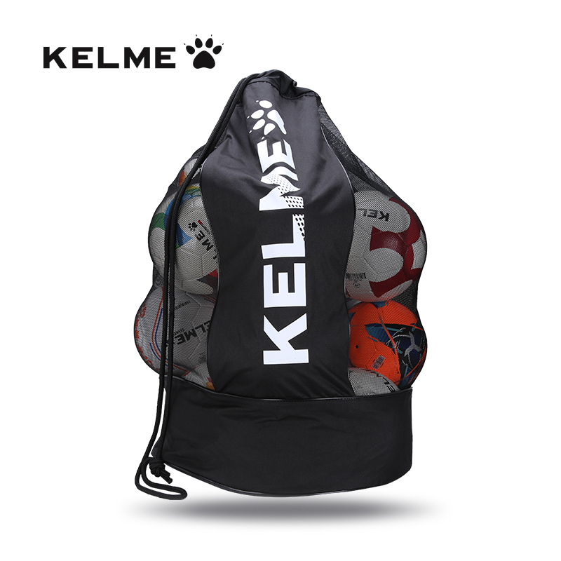 KELME卡尔美球包篮球排球足球训练大球袋装备球袋大容量收纳球包 9886019黑色 50cm*50cm*90cm