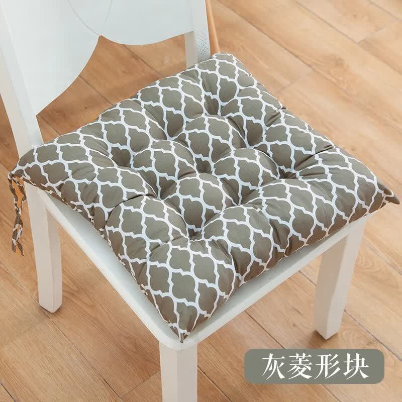 坐垫地上办公室久坐座垫椅子椅垫学生透气凳子家用垫子屁股屁垫软 灰菱形块 40*40cm(加厚双绑带)怎么看?