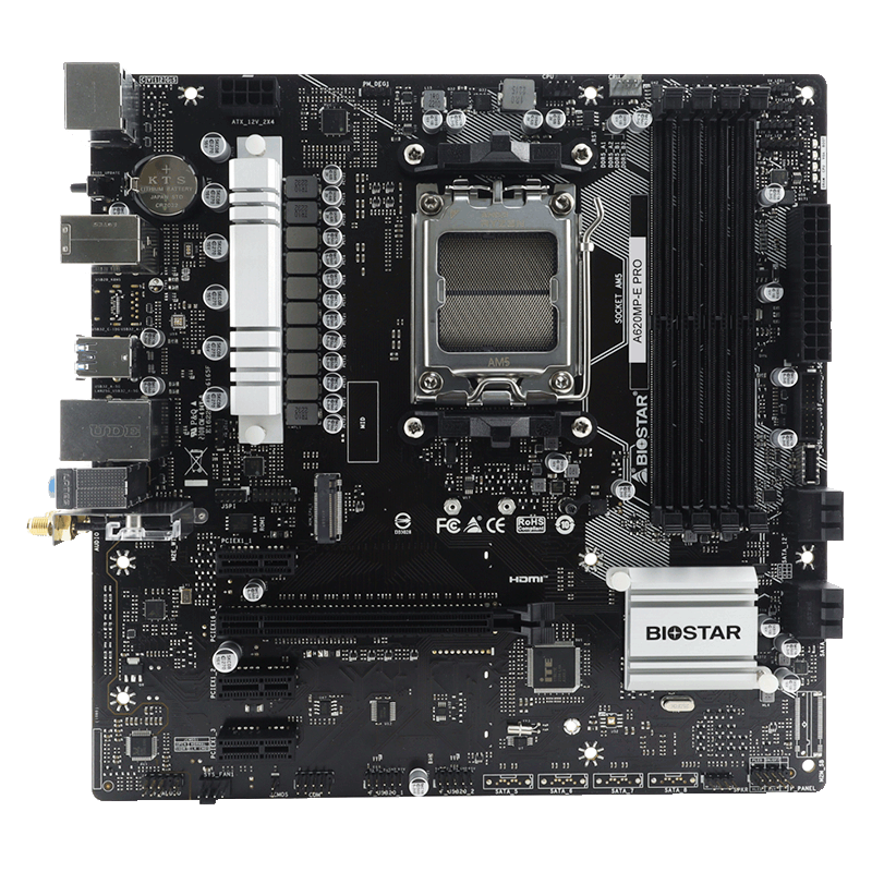 映泰(BIOSTAR)A620MP-E PRO电脑主板含WiFi5网卡支持DDR5支持AMD CPU AM5 7950X/7900X/7700X/7600X