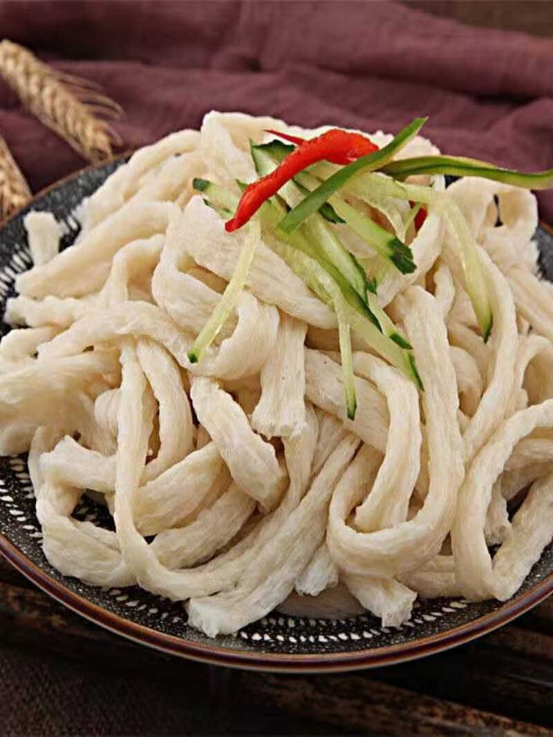 纳嘉新河南特产干牛筋面辣条专用凉拌速食小吃店专用牛津面多规格